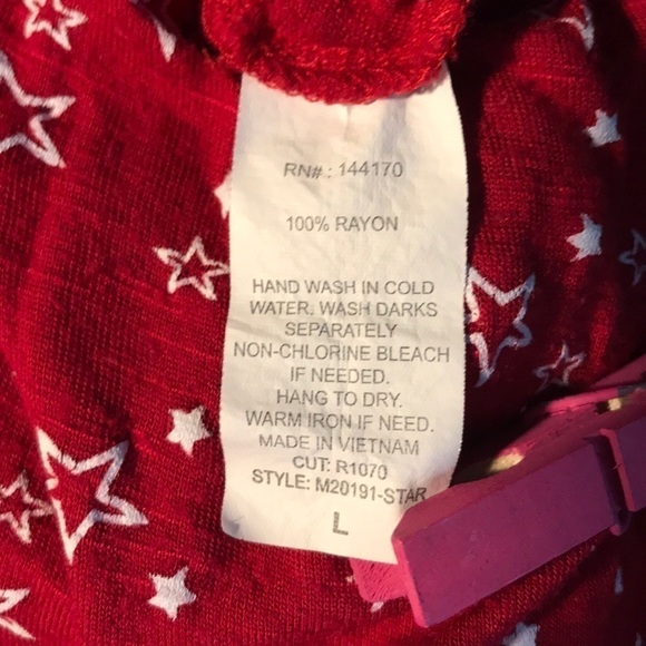 AGENDA LARGE RED AND WHITE STAR BLOUSE - Picture 6 of 6